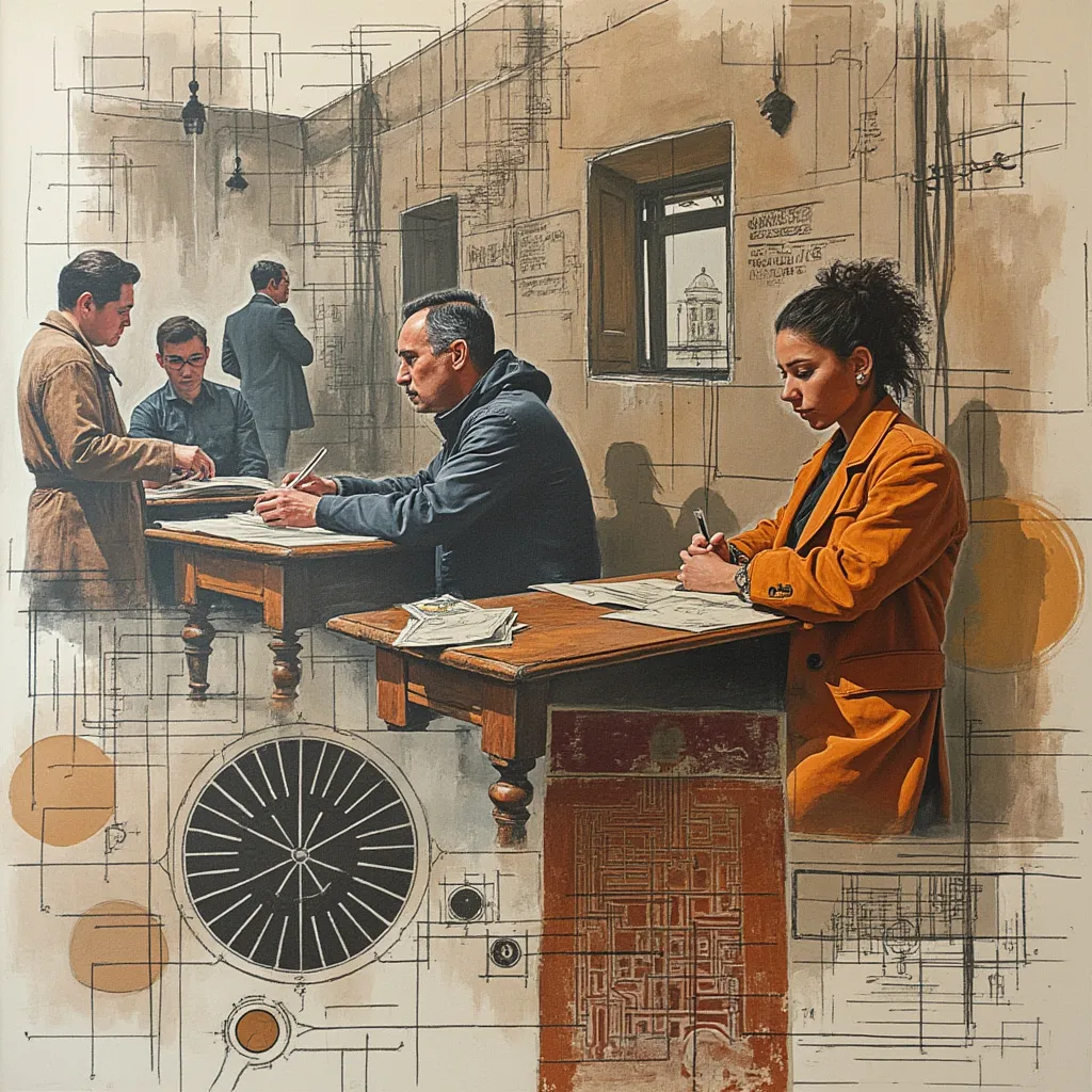 Collage representando la historia de la escuela de diseño en Georgia